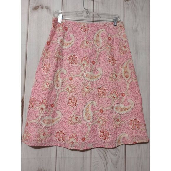 Tommy Hilfiger Shirt‎ Ladies 6 Pink Paisley Midi Y2K Legally Blonde - Picture 2 of 8